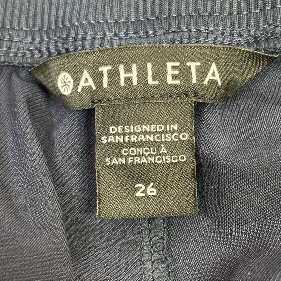 Athleta Brooklyn Ankle Camo Print Pant Plus Size 26 Navy Blue Camo 27.5” Inseam - Picture 9 of 16